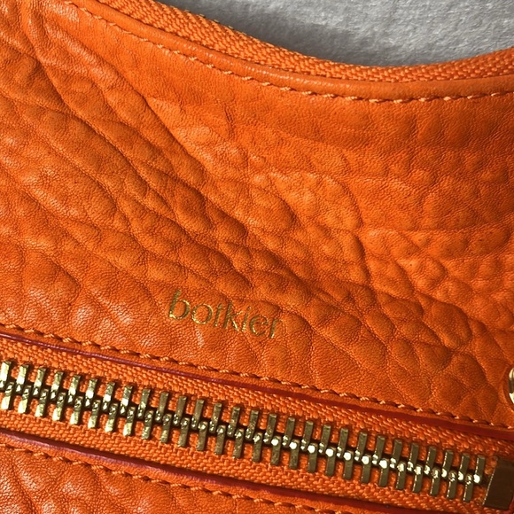 Orange Leather Shoulder Bag - Picture 2 of 9